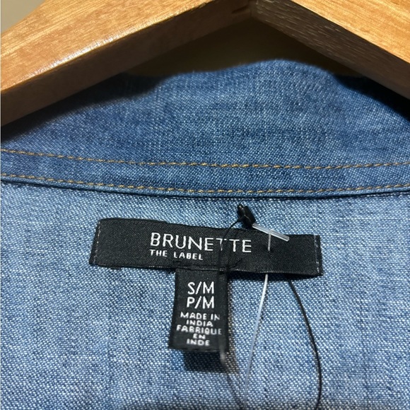 BRUNETTE THE LABEL Blonde Denim Jean Jacket - Picture 4 of 5